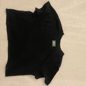 Daily Drills Black Crop T-Shirt